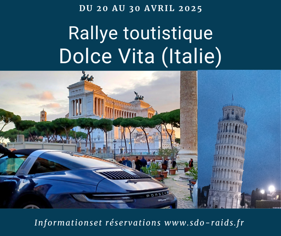 Rallye Touristique Dolce Vita / ITALIE 2025 (11 jours)