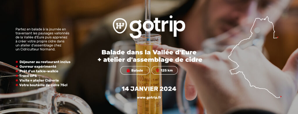 Balade dans la Vallée d’Eure + atelier d’assemblage de cidre (78 + 27)