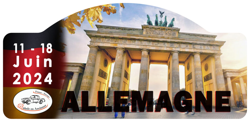 Rallye touristique Allemagne
