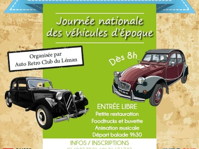 JOURNEE NATIONALE DES VEHICULES D’EPOQUE