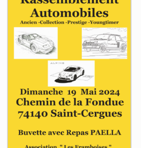 Rassemblement Automobiles Les Framboises