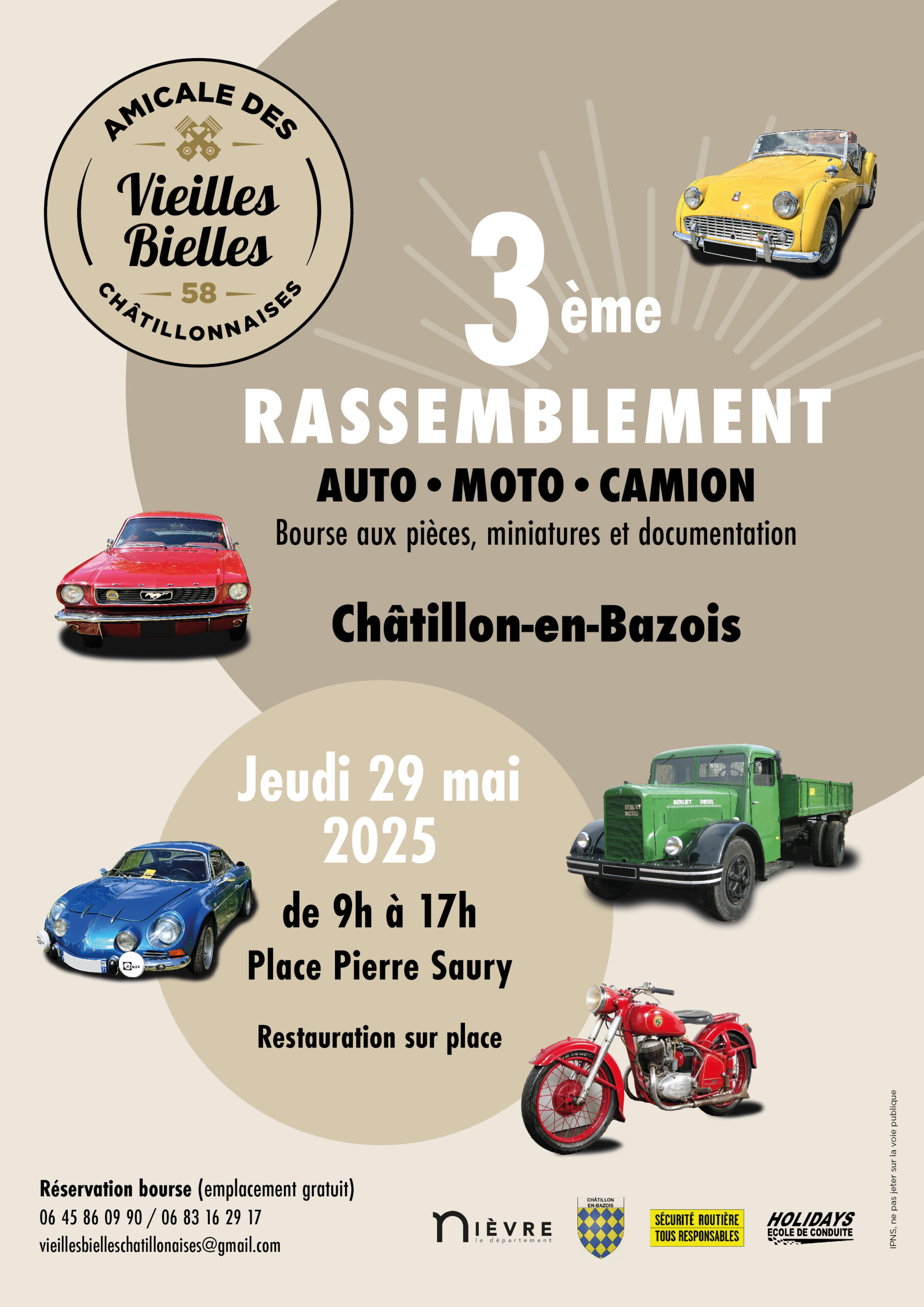 Rassemblement autos motos camions Bourse aux pièces documentation et miniatures