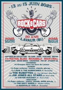 Festival  ROCK’&’CARS à Lavaur (81) du 13 au 15 juin 2025