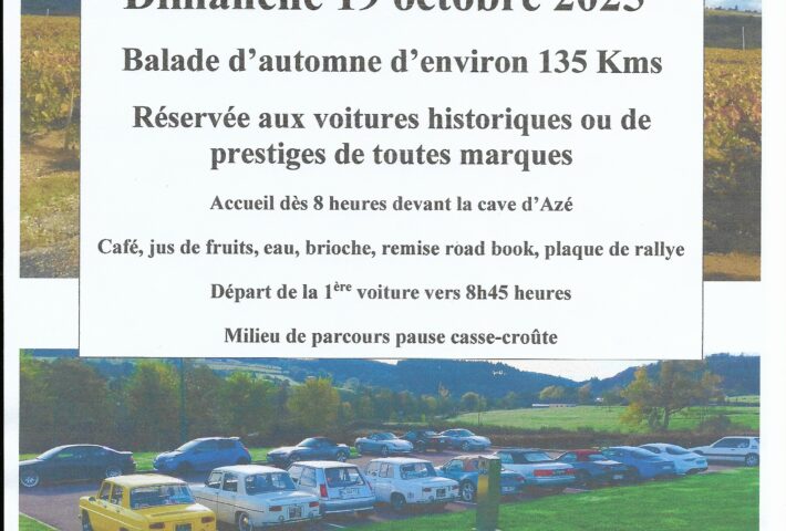 Balade touristique historique d’automne