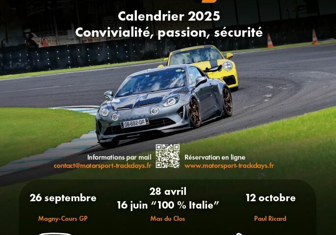 Trackday au circuit du Mas du Clos – organisé par MotorSport Magazine