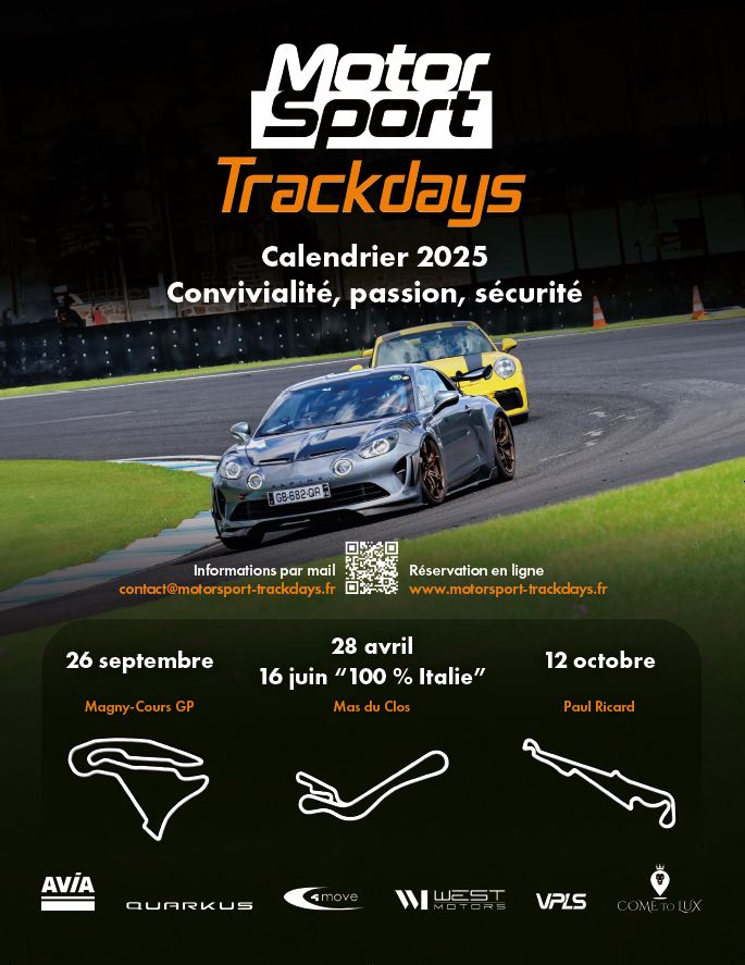 Trackday au circuit du Mas du Clos – organisé par MotorSport Magazine