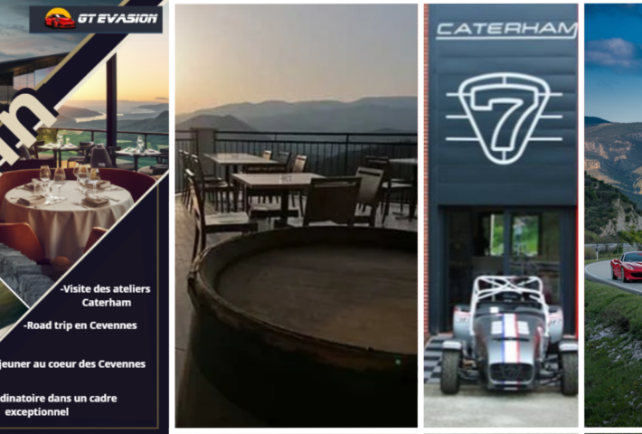 Visite Caterham & sortie dans les Cévennes