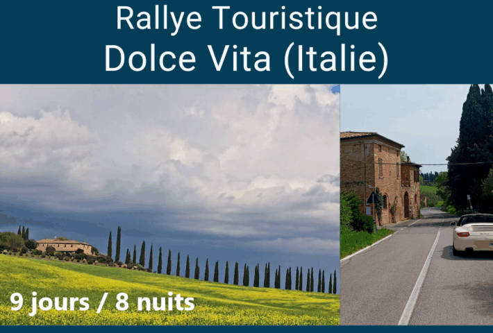 Rallye touristique Dolce Vita – Italie – 2026 (9 jours)
