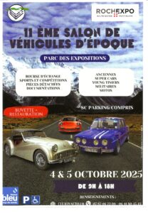 11ème Salon des Véhicules d’Epoque à La Roche-sur-Foron