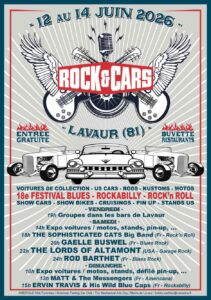 Festival ROCK’&’CARS à Lavaur (81) du 12 au 14 juin 2026