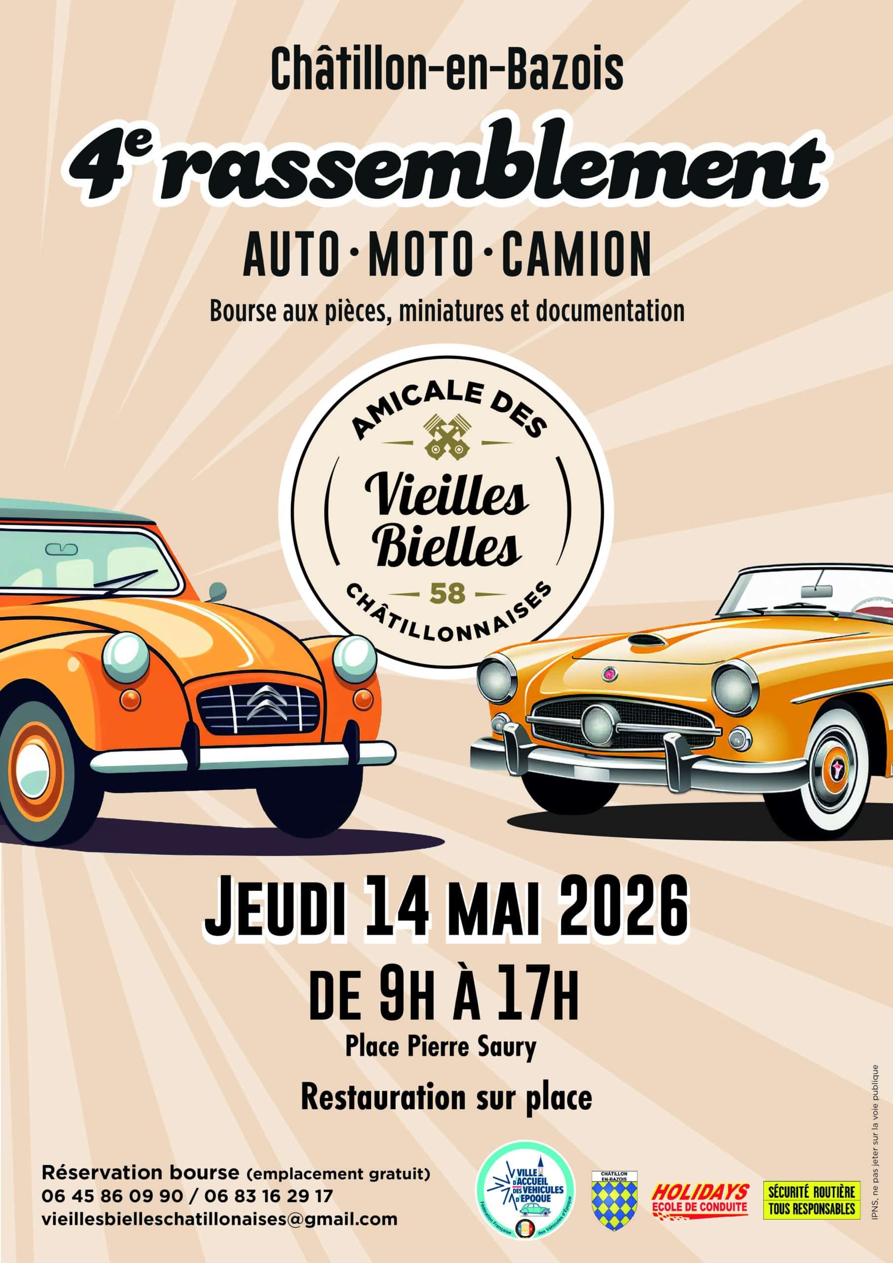 4ème rassemblement auto moto camion Bourse aux pièces miniature et documentation