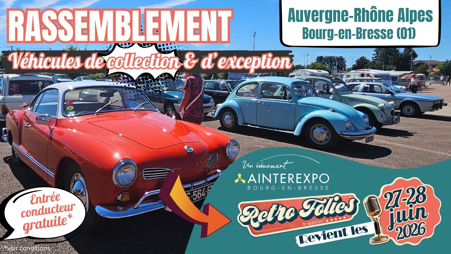 Rassemblement de véhicules anciens | Retro Folies