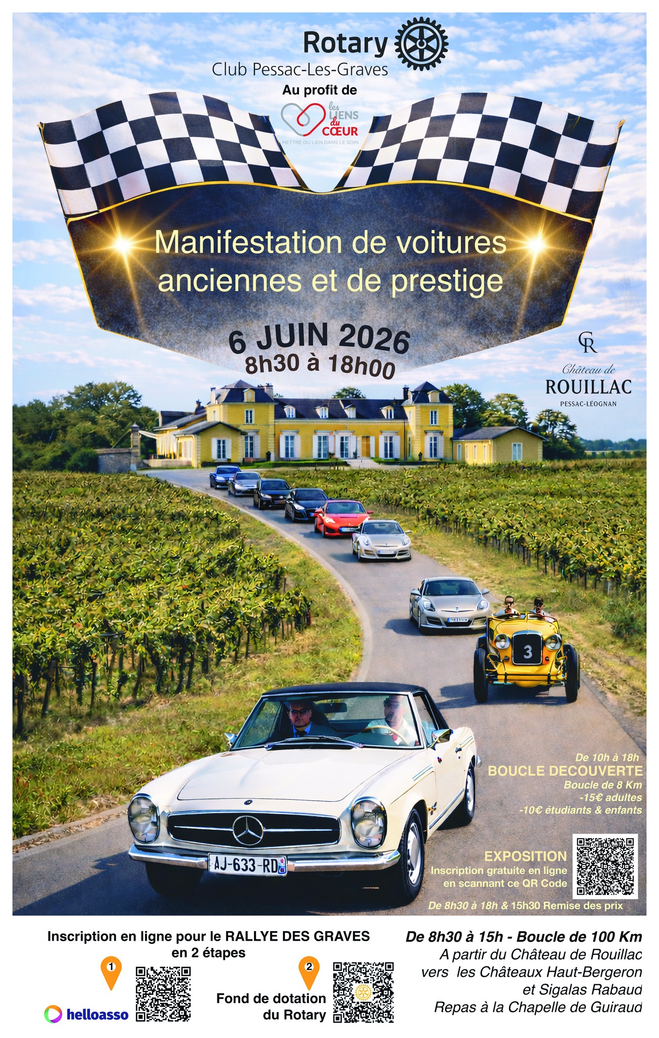 Manifestation de voitures anciennes et de prestige