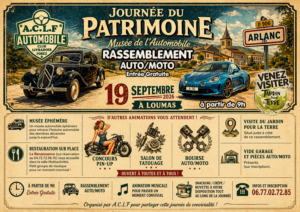 journée du patrimoine et rassemblement auto/moto