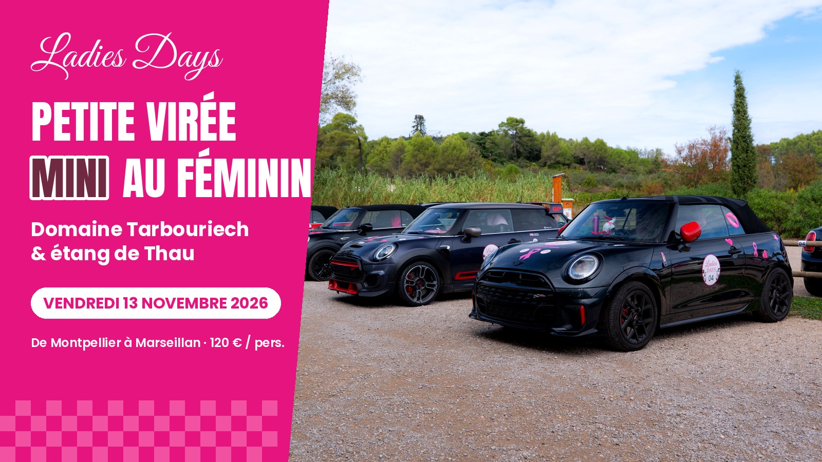 Ladies Days : une journée en MINI au volant des femmes, jusqu&rsquo;à l&rsquo;étang de Thau